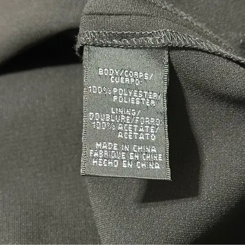 Jill Stuart Jill 8 Black Crepe Sweatheart Neckline Midi Full Skirt Midi Dress