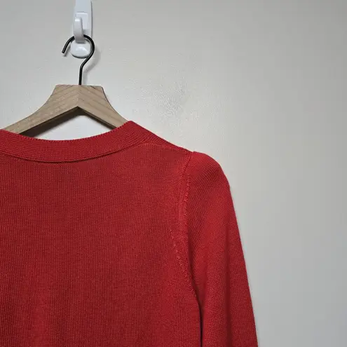G. Label By Goop The Signature Cardigan Silk Cashmere Red Sz XS Holiday Luxury