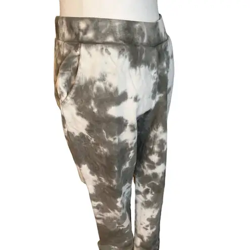 525 French Terry Tie Dye Joggers in Sage Multi Small Womens Sweatpants White