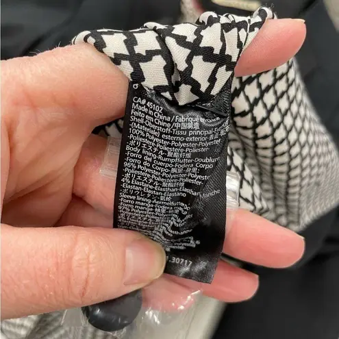 Scotch & Soda Maison Scotch Black Single Button Closure Classic Blazer Womens S Collarless