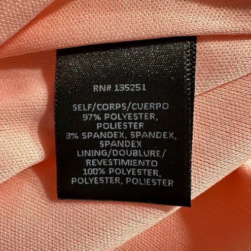 Fraiche by J Pink Off Shoulder Tulip Hem Knee Length Dress Women's Size Med NWOT