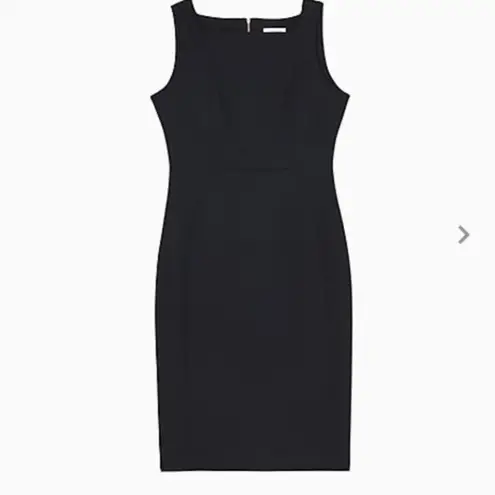 Jill Stuart FITTED GOTH LBD SLEEVELESS LINED BLACK DRESS