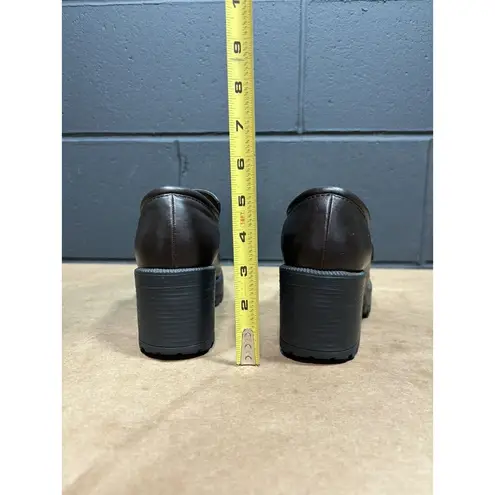 Lower East Side Vintage Chunky Brown Y2K 90’s Platform Shoes Wmns Sz 7