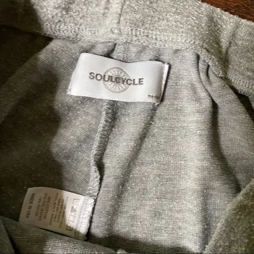 SoulCycle  Lightweight Grey Knit Joggers Stars Med