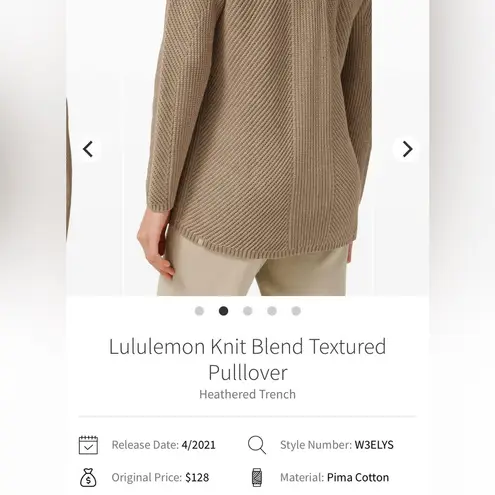 Lululemon  Knit Blend Textured Pullover Sweater No size use PTP measurements - Image 4