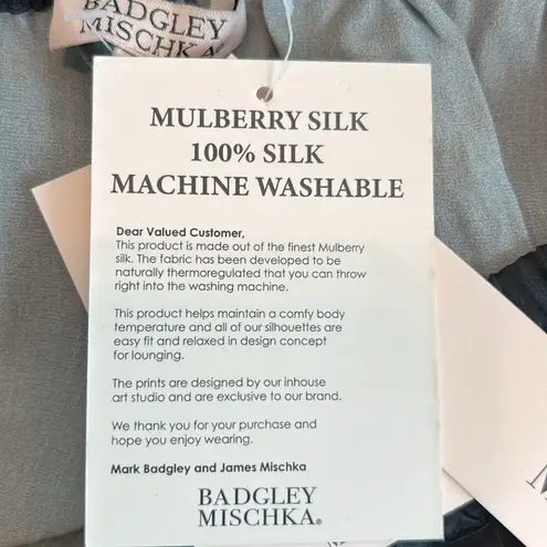 Badgley Mischka Black Ombre Silk Pull On Pants Size M