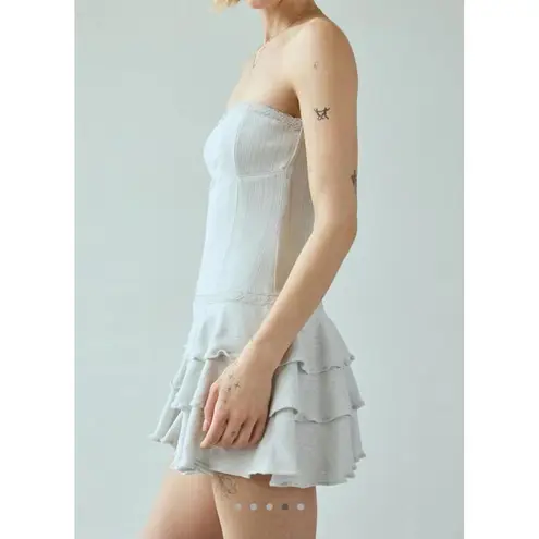 Urban Outfitters Out From Under Mira Perfect Pointelle Drop Waist Strapless Romper
