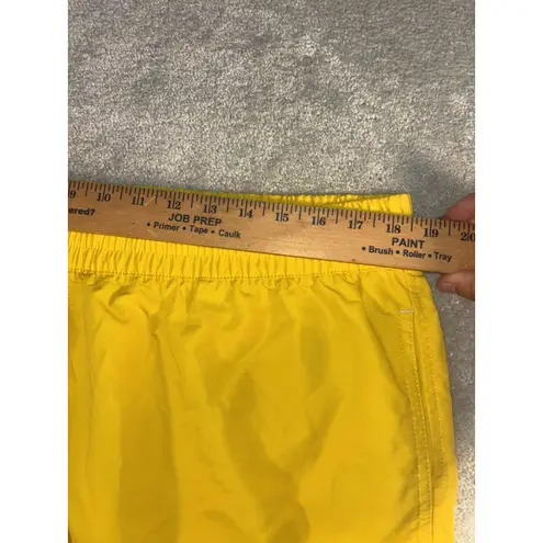 womens stio nylon shorts xl yellow pockets Drawstring