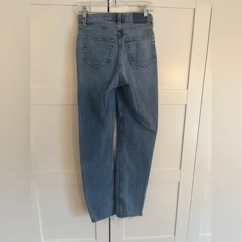 Abercrombie & Fitch  Dad Crossover Jeans Size 0 long curve love medium wash