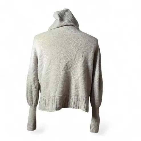 Repeat Cashmere Womens Hoodie Beige Long Sleeve Sweater Knit Size S Tan