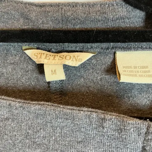 Stetson Gray Moto Jacket Studded Western Style Womens Size Medium