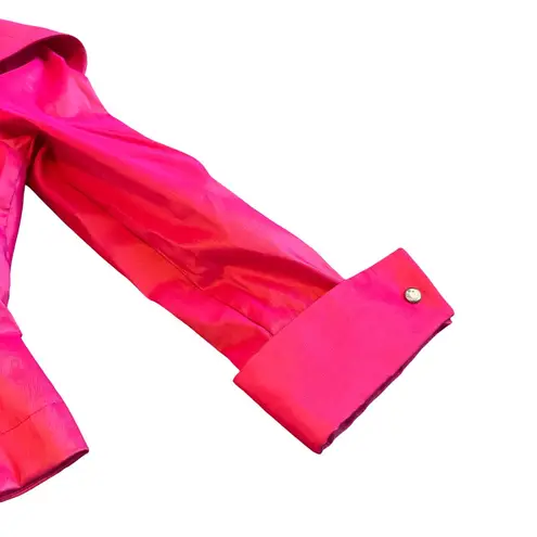 Tadashi Shoji Bright Pink Long Sleeve Shirt Blouse Top Formal MOB Size 4 Women's