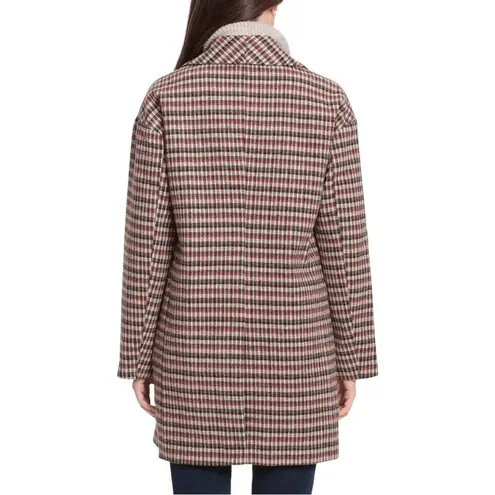 Avec Les Filles Plaid Shawl Collar Coat NWT Size Medium
