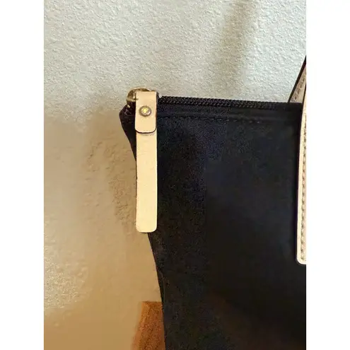 Kate Spade Kennedy Park Sophie Small Black Nylon Tote Raspberry Interior