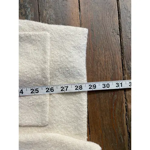 MASAI Copenhagen Cream Boucle Open Front Cardigan Sweater Women’s Medium