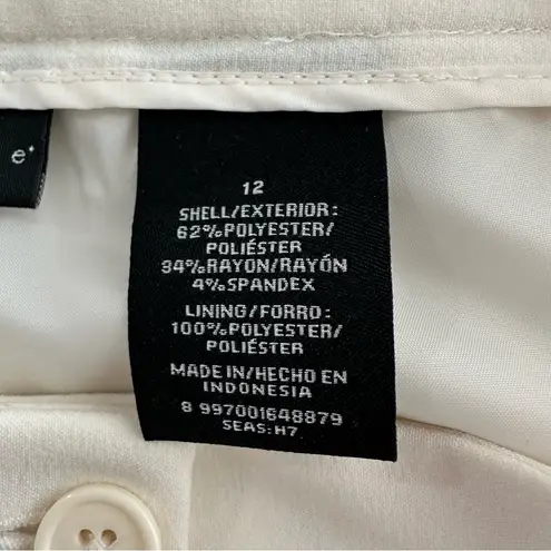 Apostrophe Essentials Cream Women's Wide Leg Trouser Pants Lined Size 12