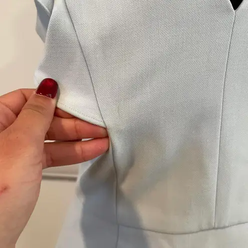 French Connection Baby blue mini dress with ruffle sleeves and v-neck.  size 6