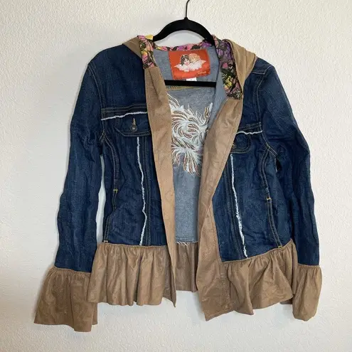 Fiorucci Rare  denim suede Y2k jacket