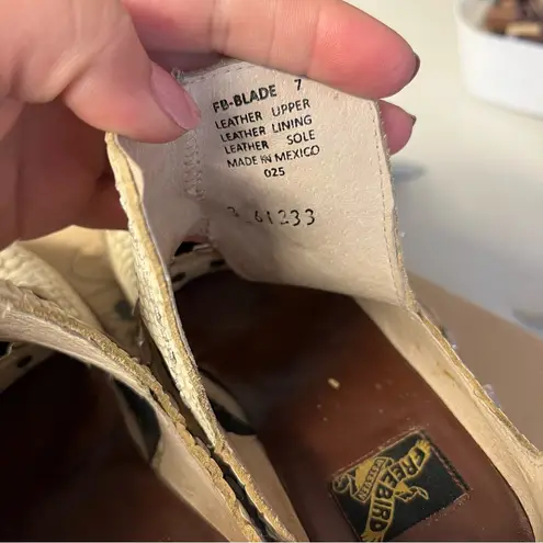 Freebird by Steven | Snakeskin 7 Women’s White Ankle Boots with Silver Hardware