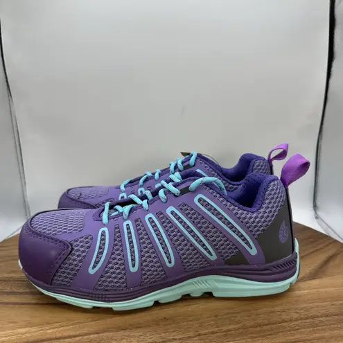 NIB Nautilus Athletic Safety Toe Work Shoes N1792 Purple Women's 6.5 Wide EE