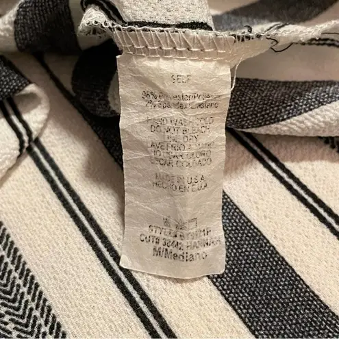 Paper Moon Striped Off-Shoulder Tie-Front Top - Size M