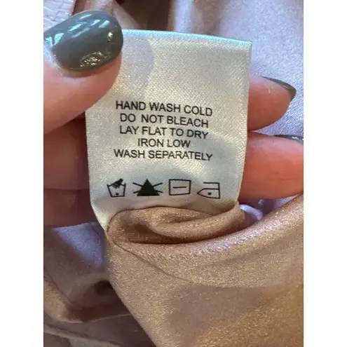 superdown  Pink Dusty Rose Long Sleeve Tamara Open‎ Front Romper Size M NWT - Image 14