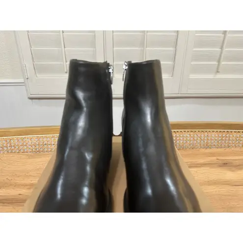 Ecco Sculpted LX 35 Boots Black Leather Size 10/10.5 US 41 EU NWOB Sleek Stylish