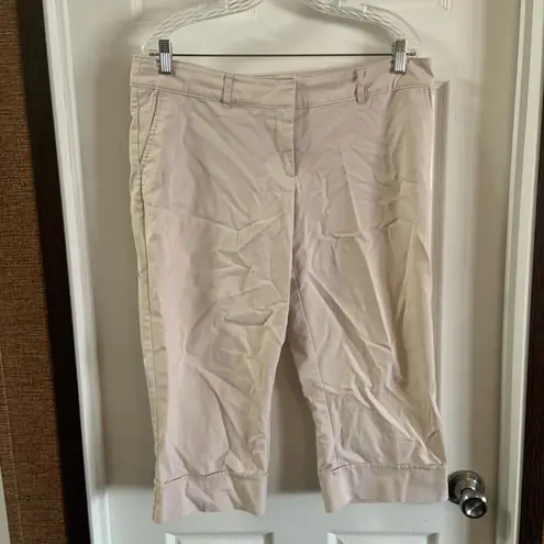 Kenar Women’s Tan Capri Cropped Trousers size 12