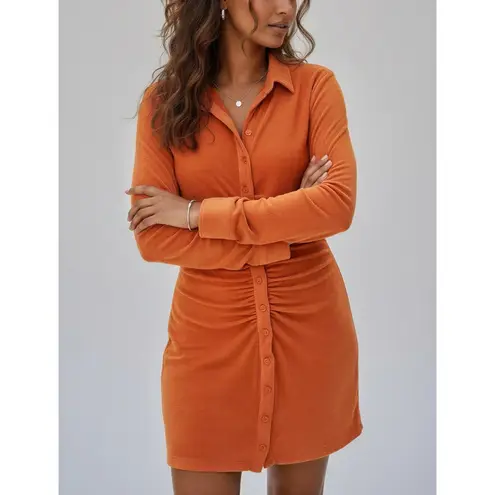 With Jean WITH JÉAN Andy Dress, Orange, Medium