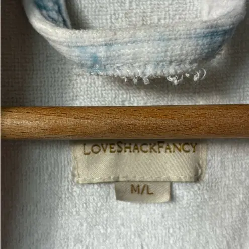 Love Shack Fancy  Indie Cotton blue rose /ombre in med/large. Missing Belt.