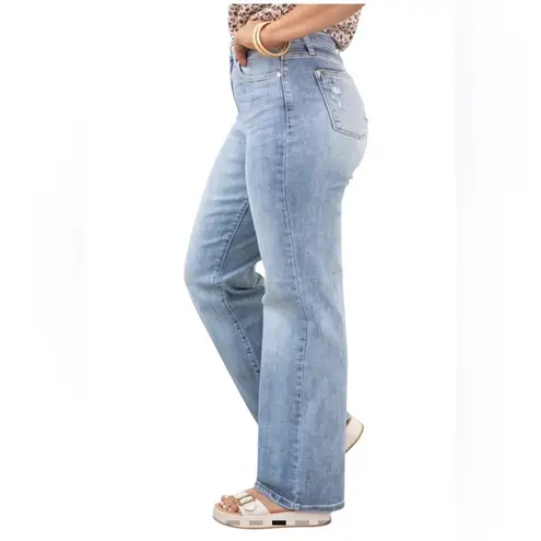 Judy Blue Distressed Straight Fit Jeans Size 16W