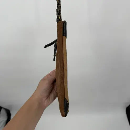 Vaan & Co Brown Leather Crossbody Thin Bag Travel Classic