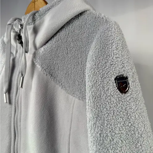 1 Madison Expedition Hooded Teddy Jacket in Gray Size Large