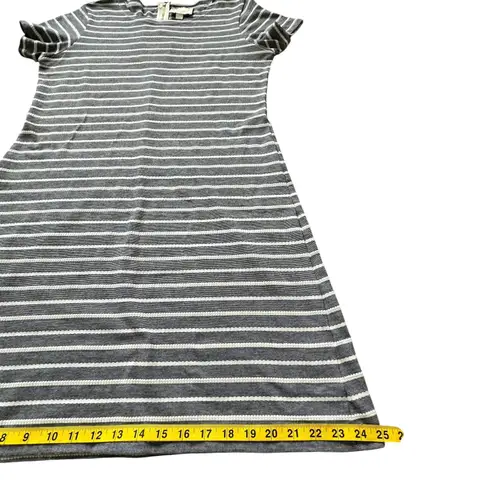 Sail To Sable Dress Shift Navy White Stripe L Preppy Nautical Stretch Capsule