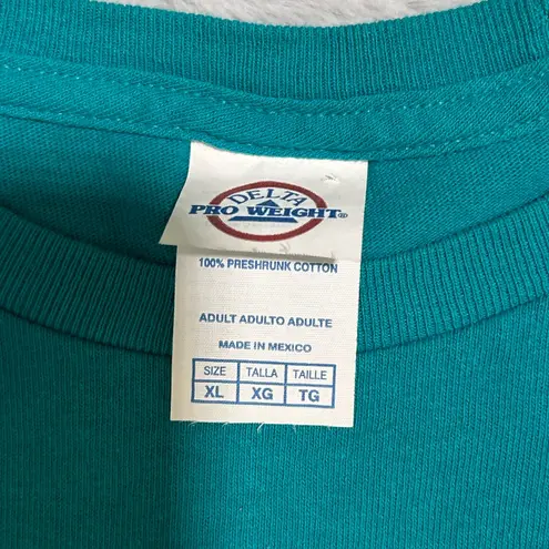 Delta Baby Don’t Herd Me farm animal shirt in teal - Image 4