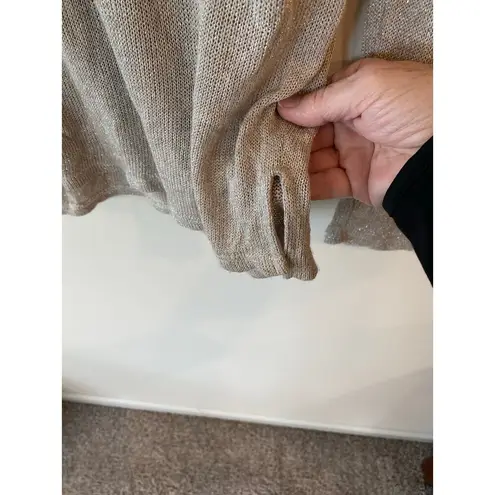 AG Adriano Goldschmied Long Sleeve Pullover Tunic Sweater Gold Women's Size M Size M