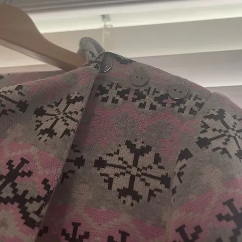 Talbots  Button Shoulder Fair Isle Pullover - M