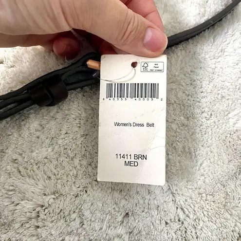 Duluth Trading Company NWT Genuine Dark Brown Leather Belt Size M