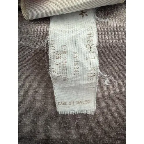 Lee American Vtg 80's  Velour V neck taupe sweater raglan sleeve large - Image 10