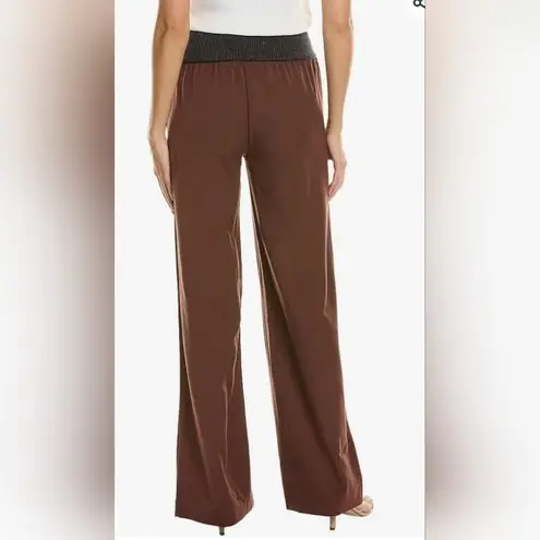 We Wore What NEW Suiting Twill Low Rise Pull On Women XS Wide Leg V Waist Pants