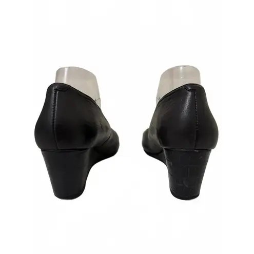 VIONIC Orthoheel Wedge Shoes Black Size 8