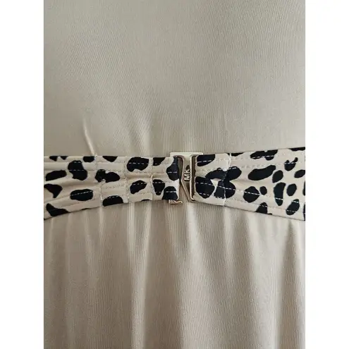 Michael Kors Convertable Cheetah Print Swimsuit Nwt Size 6 Charm Padded Cutouts