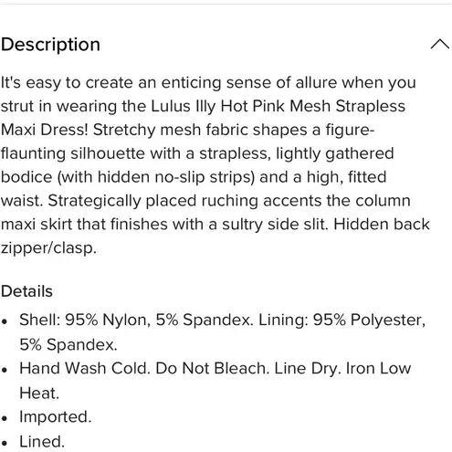 Lulu's Pink Asymmetrical Ruched Bodycon Maxi Dress Size L