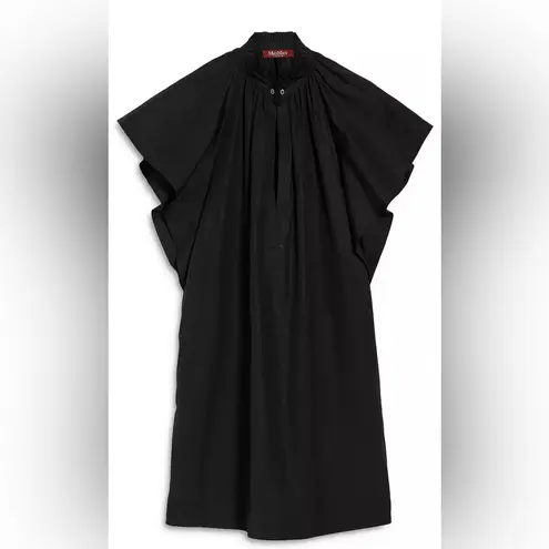 Max Mara Studio SOSPIRO Poplin mini dress with flounce