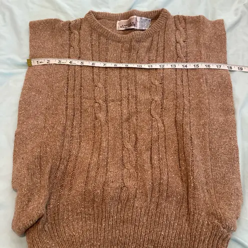 VTG 70s Women’s Sz: S The Silk Workshop Open Side Tan Pullover Cable Knit Vest. - Image 5