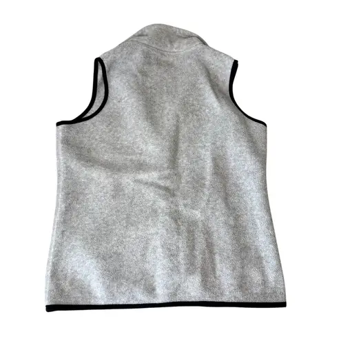 Carolyn Taylor VTG Gray Fleece Vest Women's Size Small Full Zip Up