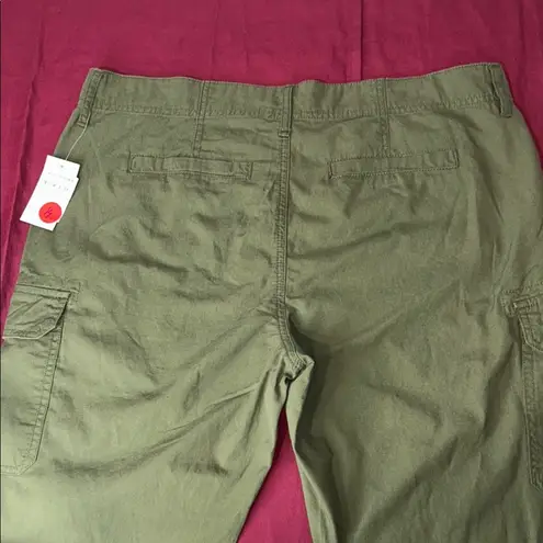 Jag jeans Green Cargo Pants with Adjustable Ankle Ties