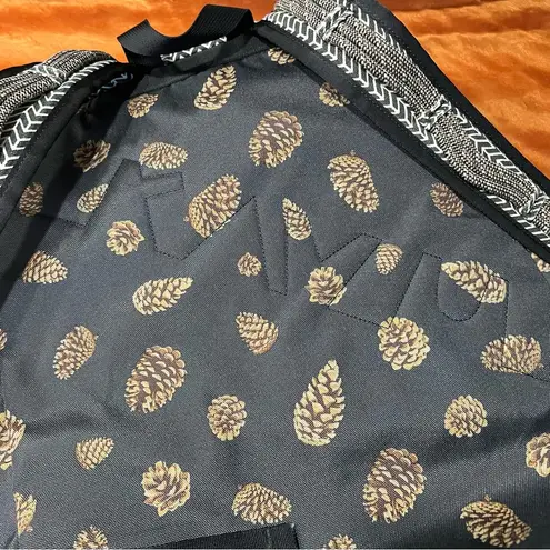 KAVU  Rope Backpack Fold over tote duffel Pine cone print