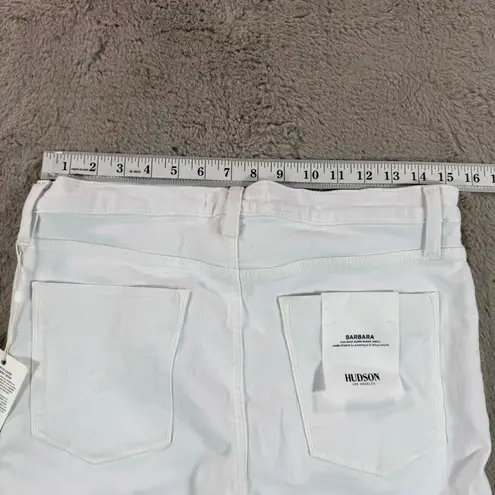NWT Hudson Barbara Super Skinny White High Waist Jeans Sz 30 Denim Pants School White