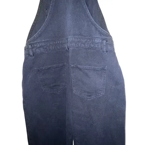 Edikted Sk8Ter Wide Leg Denim Overalls Blue Large Y2K Streetwear Skater EUC
